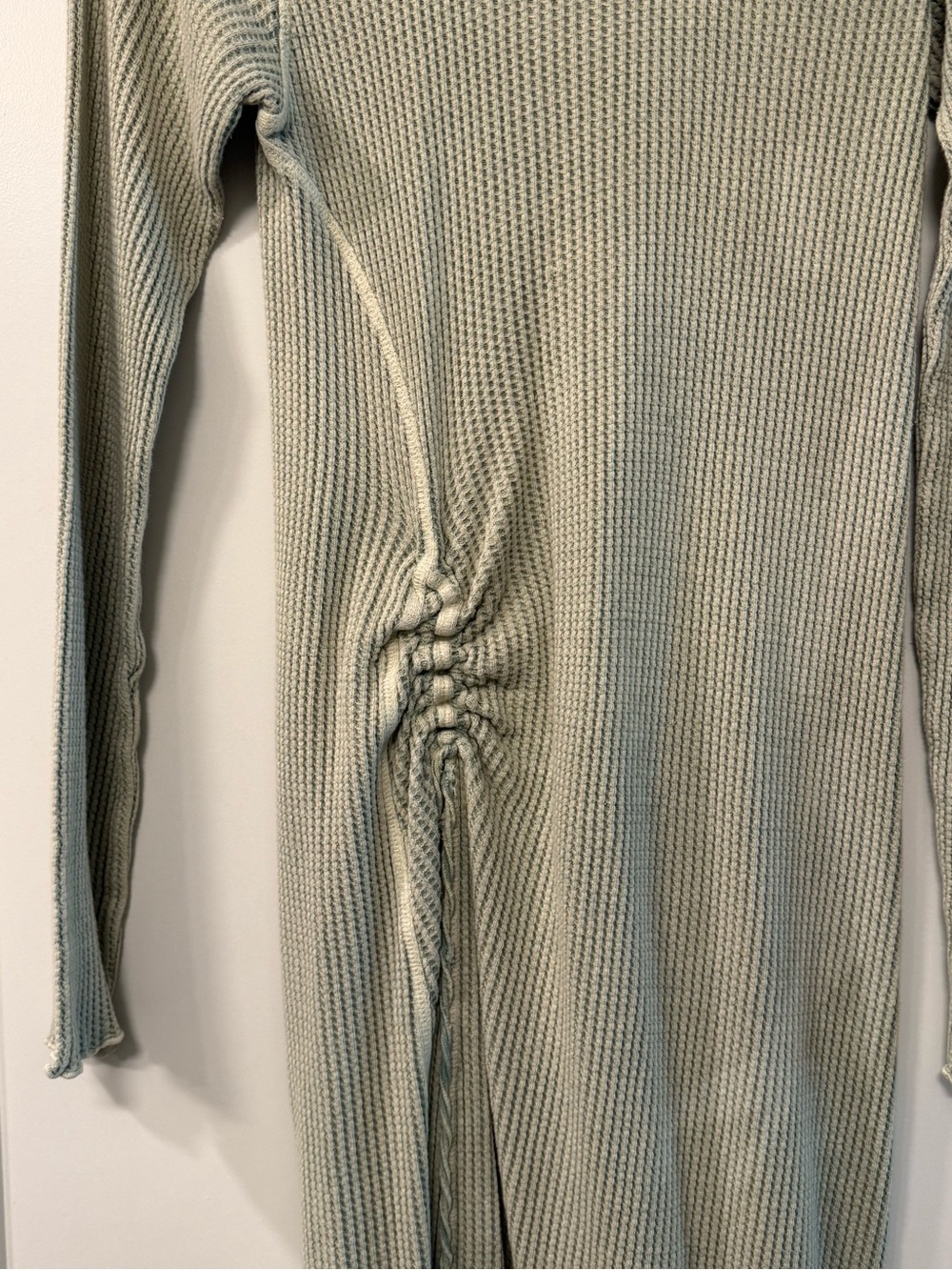 Free people casual Green asymmetrical rouched Maxi Dress - Picture 6 of 11